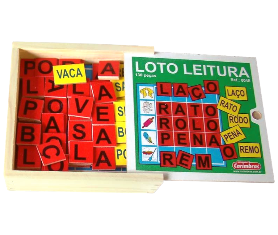 Jogo Educativo Alfabetização Loto Leitura Português