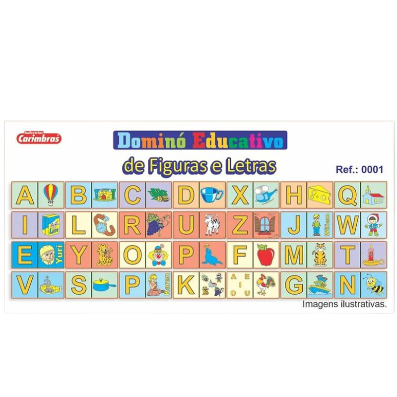 Jogo de dominó - alfabeto